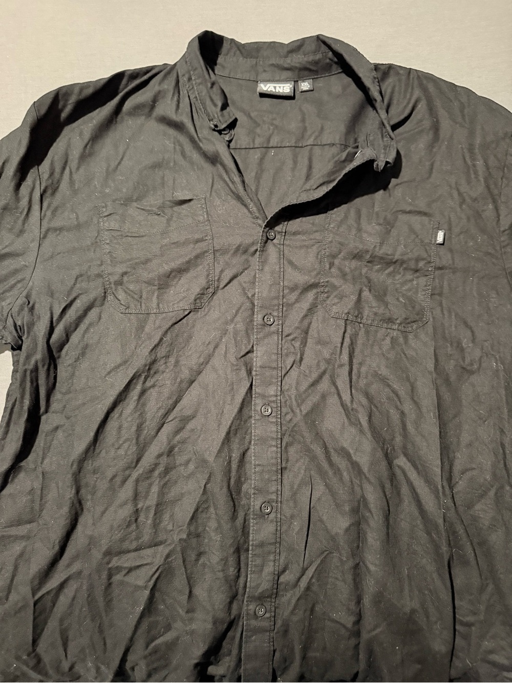 Vans Black Button-Up Men's Shirt